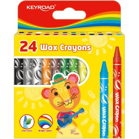 Kredki świecowe Keyroad Wax Crayons 24 kolory Kredki świecowe Keyroad Wax Crayons 24 kolory