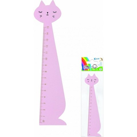 Linijka drewniana Fiorello 15cm kot rózowy Linijka drewniana Fiorello 15cm kot rózowy