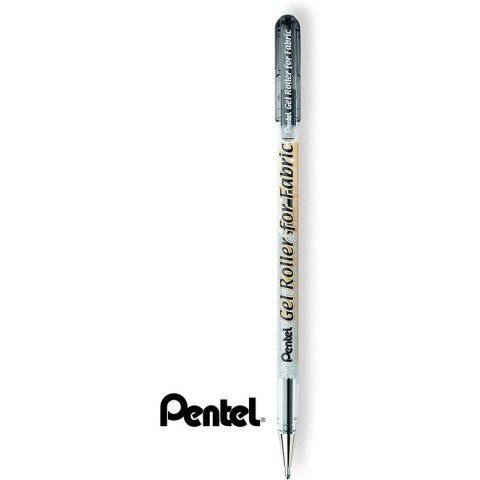 Długopis do tkanin Pentel Gel Roller for Fabric czarny Długopis do tkanin Pentel Gel Roller for Fabric czarny