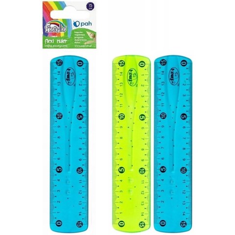 Linijka plastikowa Fiorello 15cm elastyczna Linijka plastikowa Fiorello 15cm elastyczna