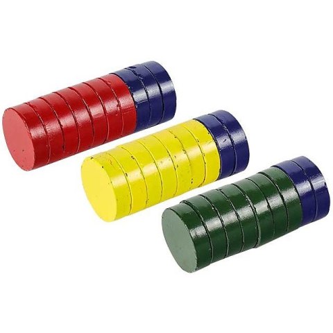 Magnesy do tablic Fandy śr.40mm mix kolorów (28) Magnesy do tablic Fandy śr.40mm mix kolorów (28)