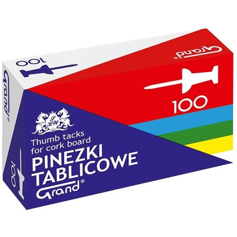 Pinezki do tablic Grand mix kolorów (100) Pinezki do tablic Grand mix kolorów (100)