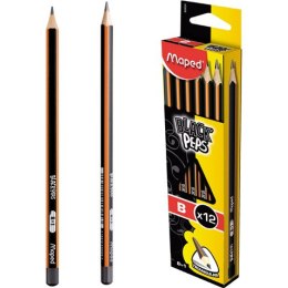 OŁÓWEK DREWNIANY MAPED BLACK'PEPS B BEZ GUMKI
