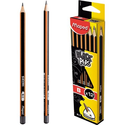 OŁÓWEK DREWNIANY MAPED BLACK'PEPS B BEZ GUMKI OŁÓWEK DREWNIANY MAPED BLACK'PEPS B BEZ GUMKI