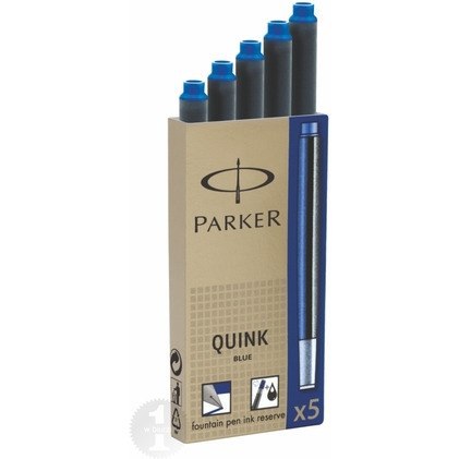 NABOJE ATRAMENTOWE PARKER QUINK NIEBIESKIE (5) NABOJE ATRAMENTOWE PARKER QUINK NIEBIESKIE (5)