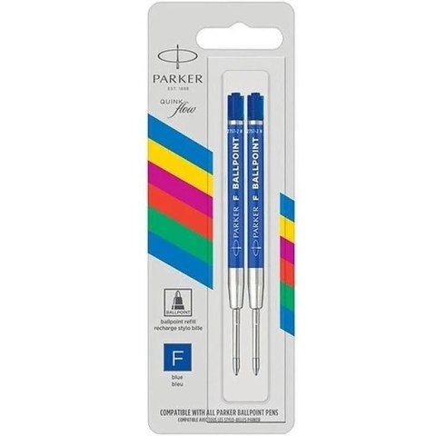 Wkłady do długopisu Parker QuinkFlow F niebieskie (2) Wkłady do długopisu Parker QuinkFlow F niebieskie (2)