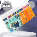 FLAMASTRY PISAKI AKRYLOWE DO RÓŻNYCH POWIERZCHNI 48 szt Acrylic Marker