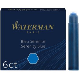 Naboje atramentowe Waterman International niebieskie (6)