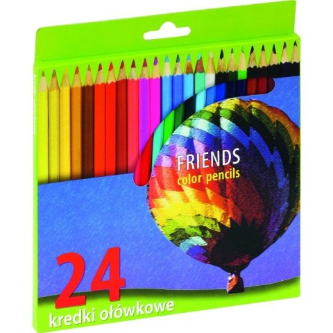 KREDKI OŁÓWKOWE 24 KOLORY KREDKI OŁÓWKOWE 24 KOLORY