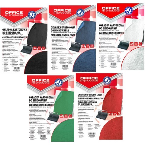 Okładki do bindowania OFFICE PRODUCTS, karton, A4, Okładki do bindowania OFFICE PRODUCTS, karton, A4,