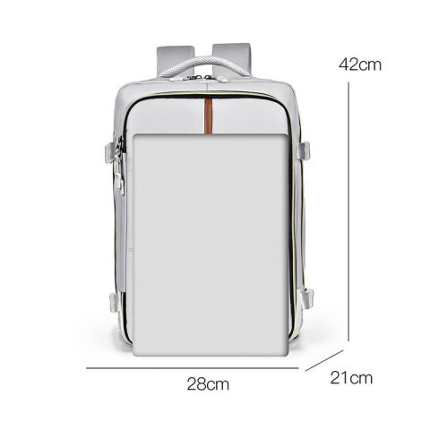 Plecak podróżny, kabinowy do samolotu, wodoodporny, 42x28x21cm PL180