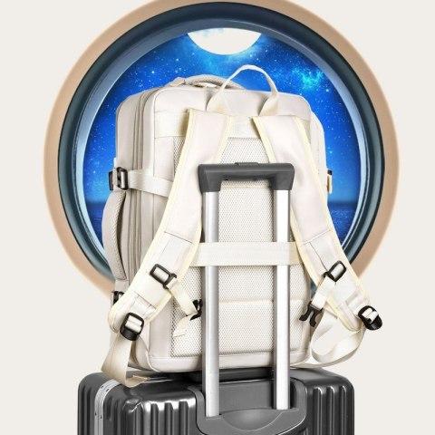 Plecak podróżny, kabinowy do samolotu, wodoodporny z USB, 44x30x16/26cm PL172