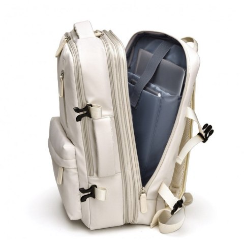 Plecak podróżny, kabinowy do samolotu, wodoodporny z USB, 44x30x16/26cm PL173