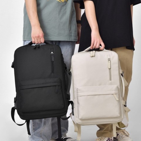 Plecak podróżny, kabinowy do samolotu, wodoodporny z USB, 44x30x16/26cm PL174