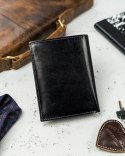 Klasyczny portfel męski ze skóry naturalnej z miejscem na dowód rejestracyjny, RFID - Rovicky Klasyczny portfel męski ze skóry naturalnej z miejscem na dowód rejestracyjny, RFID - Rovicky