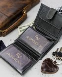 Męski portfel skórzany z zewnętrzną kieszonką do płatności - Always Wild Męski portfel skórzany z zewnętrzną kieszonką do płatności - Always Wild