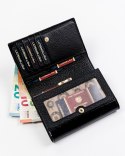 Elegancki portfel damski ze wzorem wężowej skóry RFID - Peterson Elegancki portfel damski ze wzorem wężowej skóry RFID - Peterson