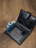 Klasyczny portfel skórzany zamykany na zatrzask — Rovicky Klasyczny portfel skórzany zamykany na zatrzask — Rovicky