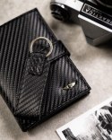 Zestaw prezentowy carbon z portfelem i brelokiem — Peterson Zestaw prezentowy carbon z portfelem i brelokiem — Peterson