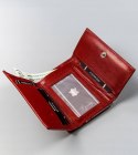 Portfel damski ze skóry naturalnej z portmonetką na bigiel, RFID - Cavaldi Portfel damski ze skóry naturalnej z portmonetką na bigiel, RFID - Cavaldi