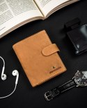 Skórzany portfel męski z zabezpieczeniem RFID Protect - Peterson Skórzany portfel męski z zabezpieczeniem RFID Protect - Peterson