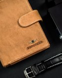 Skórzany portfel męski z zabezpieczeniem RFID Protect - Peterson Skórzany portfel męski z zabezpieczeniem RFID Protect - Peterson
