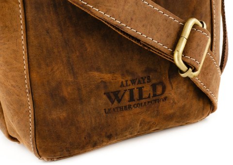Męska listonoszka z bydlęcej skóry naturalnej - Always Wild