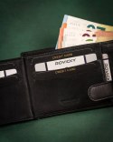 Duży, skórzany portfel męski z systemem RFID - Rovicky Duży, skórzany portfel męski z systemem RFID - Rovicky