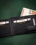 Duży, skórzany portfel męski z systemem RFID - Rovicky Duży, skórzany portfel męski z systemem RFID - Rovicky