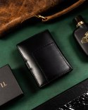 Zestaw prezentowy: elegancki, skórzany portfel męski i brelok - Rovicky Zestaw prezentowy: elegancki, skórzany portfel męski i brelok - Rovicky