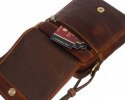 Skórzana listonoszka męska na ramię - Peterson