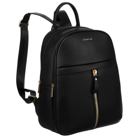 Duży, modny plecak damski ze skóry ekologicznej - Peterson