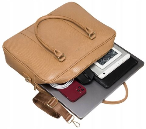 Damska torba biznesowa ze skóry ekologicznej - Peterson