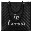 Duża, pikowana torba damska z materiału syntetycznego - Lorenti