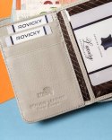 Skórzany portfel damski na zatrzask i suwak - Lorenti Skórzany portfel damski na zatrzask i suwak - Lorenti