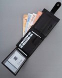 Mały, skórzany portfel męski z systemem RFID - 4U Cavaldi Mały, skórzany portfel męski z systemem RFID - 4U Cavaldi