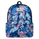 Miejski plecak szkolny z wytrzymałego poliestru w roślinny wzór - Peterson