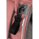 Plecak damski typu mommy bag w szaro-różowym kolorze - Peterson Plecak damski typu mommy bag w szaro-różowym kolorze - Peterson
