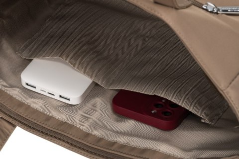 Miejska torebka shopper z boczną kieszonką - Peterson