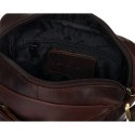 Męska torba crossbody ze skóry naturalnej z kieszeniami- Peterson Męska torba crossbody ze skóry naturalnej z kieszeniami- Peterson