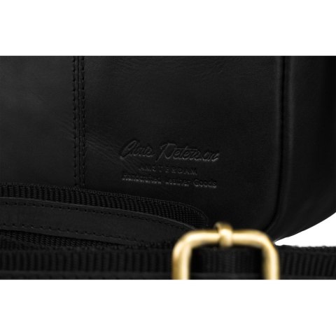 Stylowa skórzana listonoszka męska do pracy - Peterson