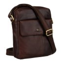 Torba damska listonoszka crossbody ze skóry naturalnej - Peterson Torba damska listonoszka crossbody ze skóry naturalnej - Peterson