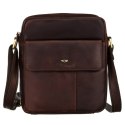 Torba damska listonoszka crossbody ze skóry naturalnej - Peterson Torba damska listonoszka crossbody ze skóry naturalnej - Peterson