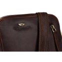 Torba męska skórzana zapinana suwakiem - Peterson