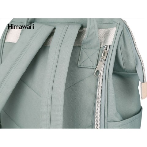 Granatowy plecak damski z USB i kieszenią na laptopa - Himawari Granatowy plecak damski z USB i kieszenią na laptopa - Himawari