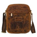 Męska torba na ramię z naturalnej skóry vintage - Peterson