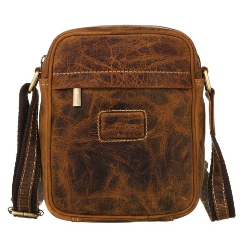 Męska torba na ramię z naturalnej skóry vintage - Peterson
