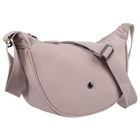 Jednokomorowa listonoszka damska w kolorze lila, odszyta z poliestru - Peterson