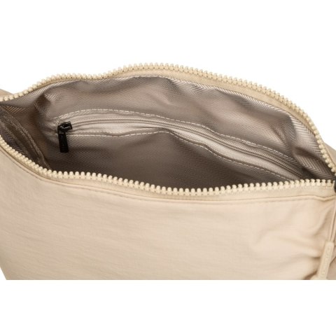 Sportowa listonoszka damska z poliestru w beżowym kolorze - Peterson