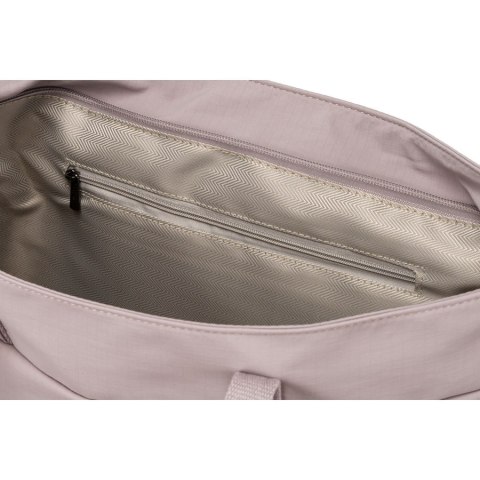 Jednokomorowa shopperka damska z poliestru w kolorze lila z kieszenią na froncie - Peterson